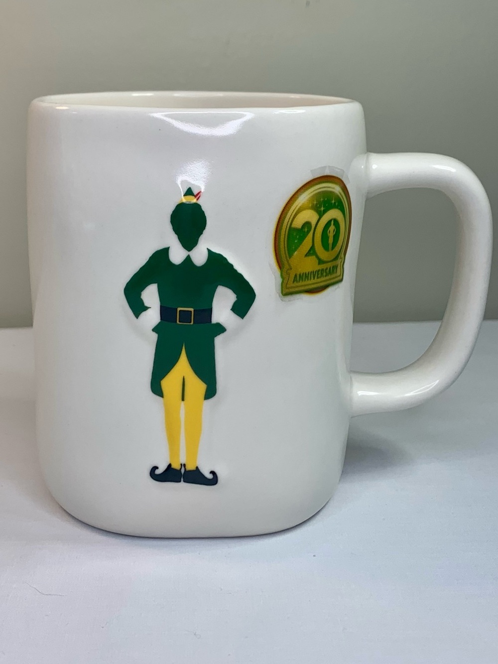 Rae Dunn Mug, Buddy The Elf The World’s Best Cup of Coffee, White, Ceramic